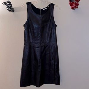 Leather Dress by Halogen, Size 8, EXCELLENT-CONDITION